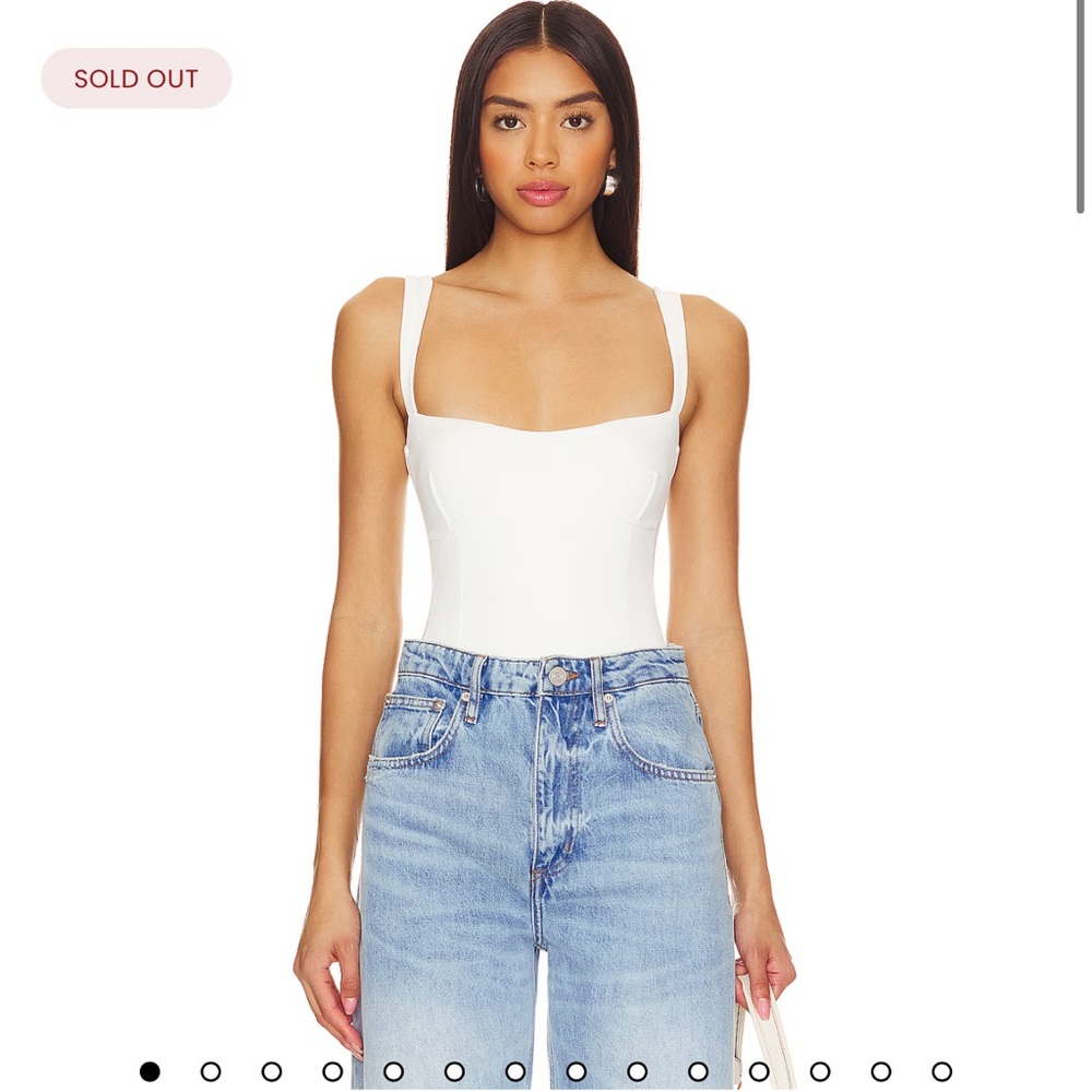 Good American White Scuba Tank Bodysuit